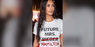 No, Kim K did not really wear this t-shirt at Coachella...