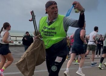 Plogging the Brighton Marathon