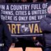 Port Vale fans with a banner that reads: "In a country full of towns, cities & uniteds, there is only one Vale - Port Vale"