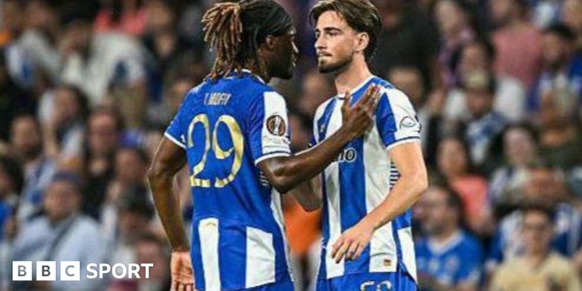 Martim Fernandes is consoled by Terem Moffi
