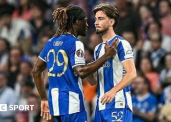 Martim Fernandes is consoled by Terem Moffi