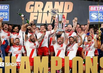 Hull KR celebrate winning the 2025 Grand Final