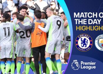 Manchester City players celebrate