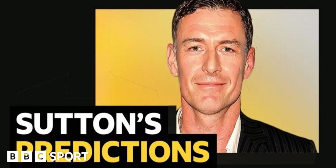 A picture of Chris Sutton with wording next to it that says BBC Sport columnist Chris Sutton