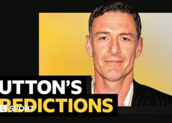 A picture of Chris Sutton with wording next to it that says BBC Sport columnist Chris Sutton