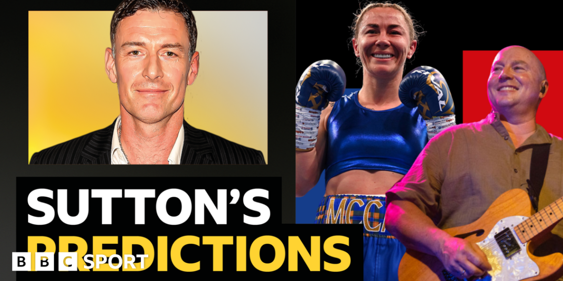 A picture of Chris Sutton with wording next to it that says BBC Sport columnist Chris Sutton