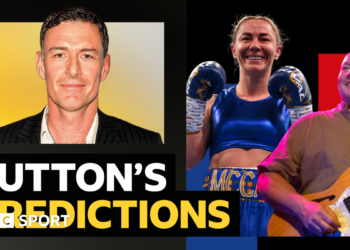 A picture of Chris Sutton with wording next to it that says BBC Sport columnist Chris Sutton