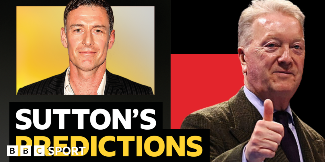 A picture of Chris Sutton with wording next to it that says BBC Sport columnist Chris Sutton