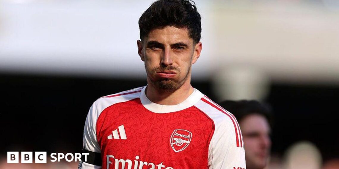 Kai Havertz playing for Arsenal