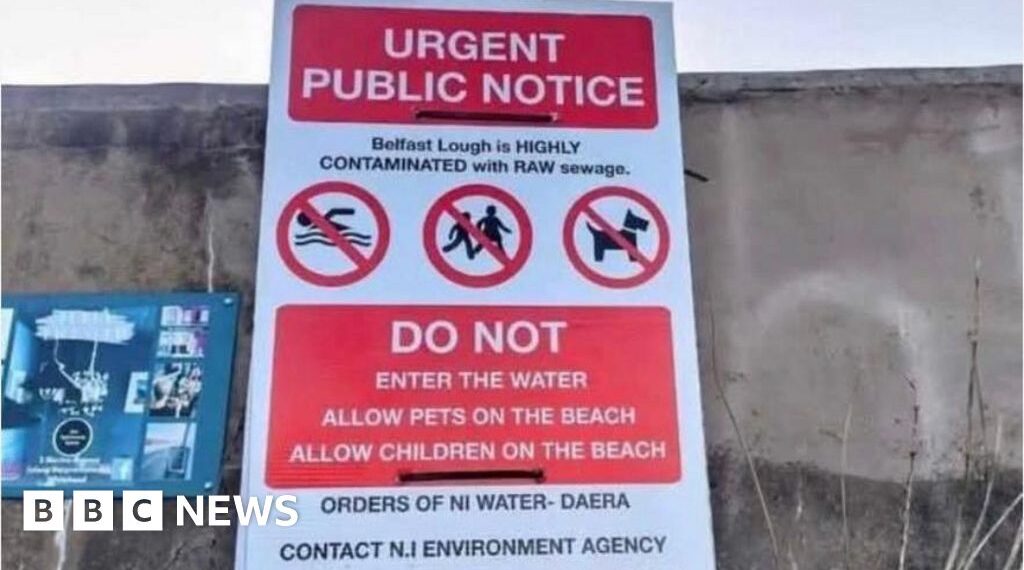 Raw sewage posters at lough not official, says minister