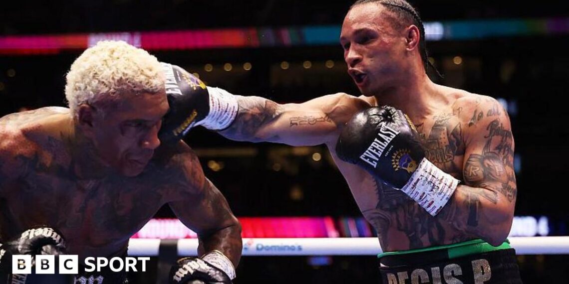 Regis Prograis punching Conor Benn