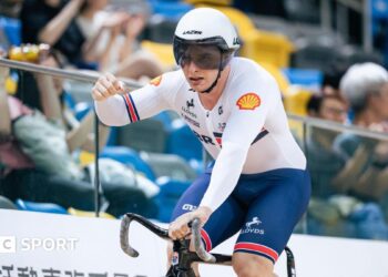 Matt Richardson celebrates victory in Hong Kong