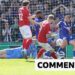 Josh Stones scores for York City against Rochdale