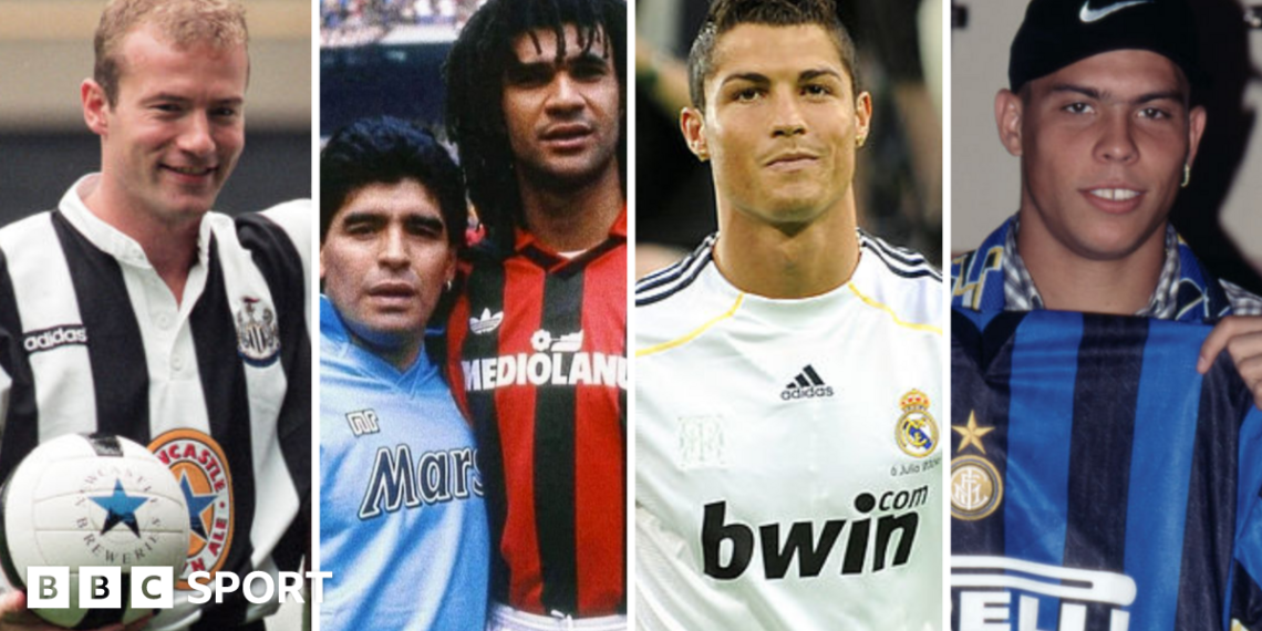 Graphic of Ronaldo, Zidane, Shearer and Gullit