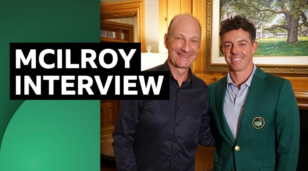 Stephen Watson with Rory McIlroy