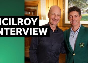Stephen Watson with Rory McIlroy