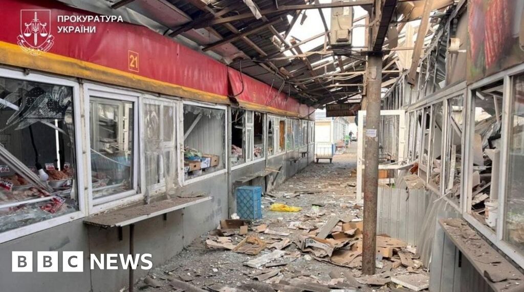 Russian attack on Ukraine market kills five