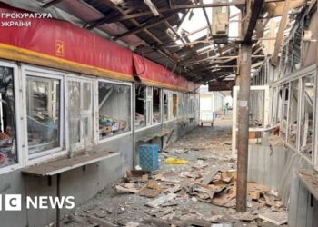 Russian attack on Ukraine market kills five