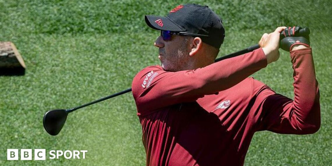 Spanish golfer Sergio Garcia at the Masters