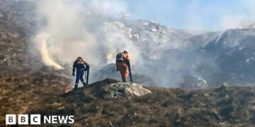 Series of wildfires across Scotland during 'extreme' alert