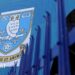 General view outside the stadium showing Sheffield Wednesday club badge