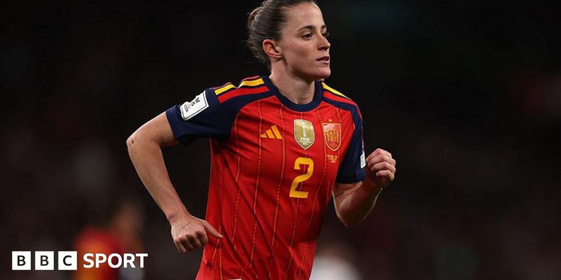 Ona Batlle in action for Spain against England at Wembley