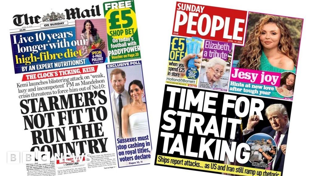 'Starmer accused of Mandelson cover up' and 'Time for Strait talking'