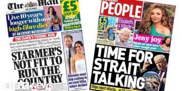 'Starmer accused of Mandelson cover up' and 'Time for Strait talking'