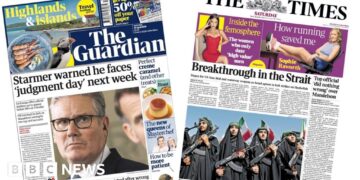 Starmer faces 'judgement day' and 'Breakthrough in the Strait'