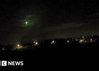 Suspected meteorite caught on camera