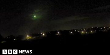 Suspected meteorite caught on camera
