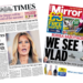 The Papers:  'I'm not Epstein's victim' and 'We see you, Vlad'