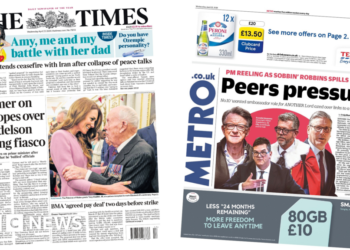 The Papers: 'Starmer on the ropes' and 'Sobbin' Robbins spills the beans'
