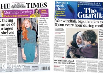 The Papers: 'Summer of shortages' and 'War windfall'