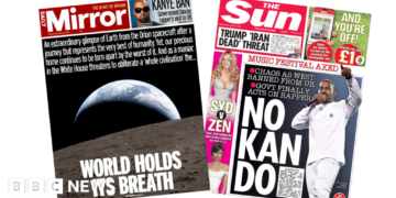The Papers:  'World holds its breath' and 'No Kan do'