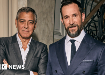 The Pitt star on 'graphic' reality of hit show and rumours Clooney helped him get role