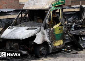 Three charged over Jewish charity ambulance fires