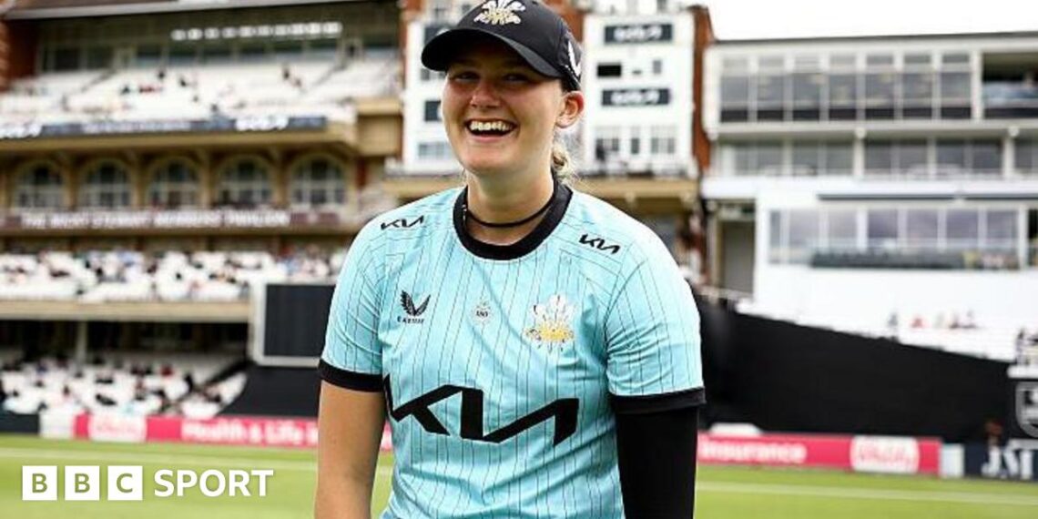 Tilly Corteen-Coleman playing for Surrey