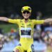 Pauline Ferrand-Prevot celebrates winning the Tour de France Femmes 2026