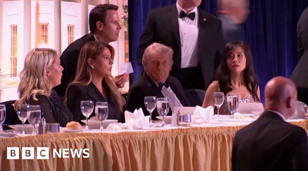 Trump rushed from White House correspondents' dinner after suspected gunshots heard