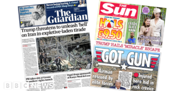 Trump's 'expletive-laden tirade' and US airman's 'got gun' miracle escape