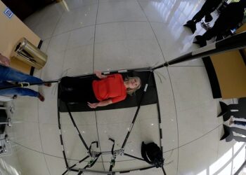 Trying the physical tests Artemis crew face back on Earth