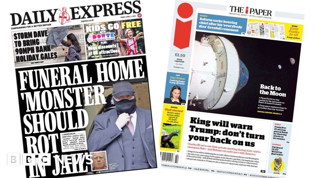 UK's 'most evil funeral director' and 'Back to the moon'