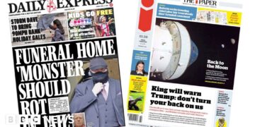 UK's 'most evil funeral director' and 'Back to the moon'