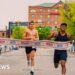 Victory slips away as marathon runner celebrates too soon
