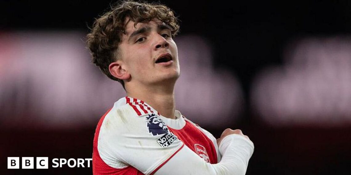 Max Dowman in action for Arsenal