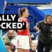 Katie McCabe, Sonia Bompastor shouting at referee.