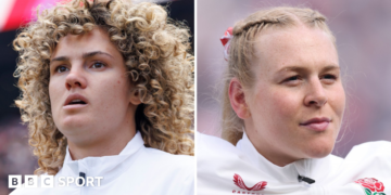 Ellie Kildunne and Abi Burton