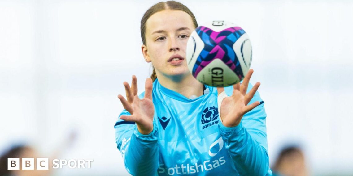 Emily Coubrough in Scotland training