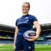Scotland captain Rachel Malcolm poses for photos at Murrayfield